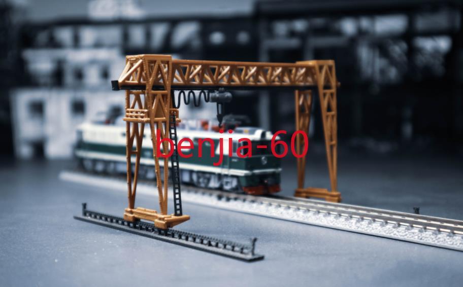 Model Crane Display N Scale 1/160 Miniature Crane Train Architectural Scene Display Model ...