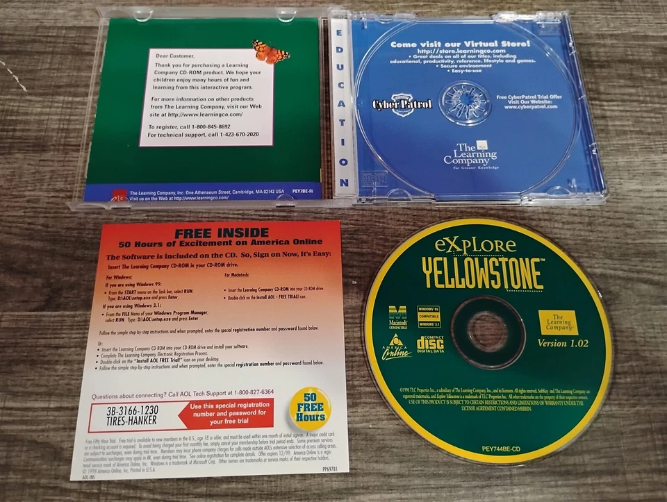 Explore Yellowstone PC/Mac CD-ROM TLC The Learning Company 1997 Windows 95/3.1 - Image 3 of 3