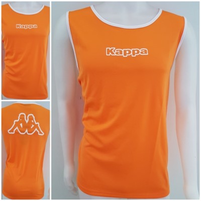 Kappa Tank Top Shirt Trikot Jersey Achselshirt Markierungshemdchen M XL orange E