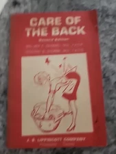 CARE of the BACK ~ 1971 Book by JB Lippincott Company Second Edition