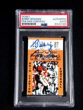 COACH BOBBY BOWDEN SIGNED 1982 FLORIDA STATE FOOTBALL TICKET PSA/DNA AUTOGRAPH