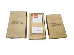SAMSUNG GALAXY S5 BOX AND INSTRUCTIONS ONLY GREAT CONDITION