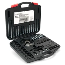 Powerbuilt Harmonic Balancer Puller/Installer Kit w/ Sturdy Case (64-Piece)