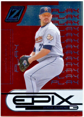 2005 Zenith Epix Red Play Roger Clemens #116/250  *HOUSTON ASTROS*