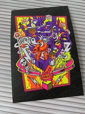 Qrystal Ball UV Micro Blacklight Poster Print Art Card 4x6 Dirty