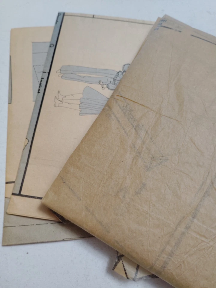 Vogue 9911 Jacket Blouson Skirt Pants Sewing Pattern Ladies 8 Slacks Loose Coat - Image 4 of 4