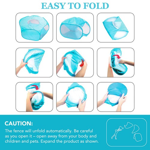 Small Animals Playpen Small Pet Cage Tent with Zippered Cover Portable Outdoor - 第 3/8 張圖片