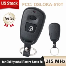 2 Button Remote Car Key Fob for Hyundai Elantra Santa Fe 2001-2003 OSLOKA-510T