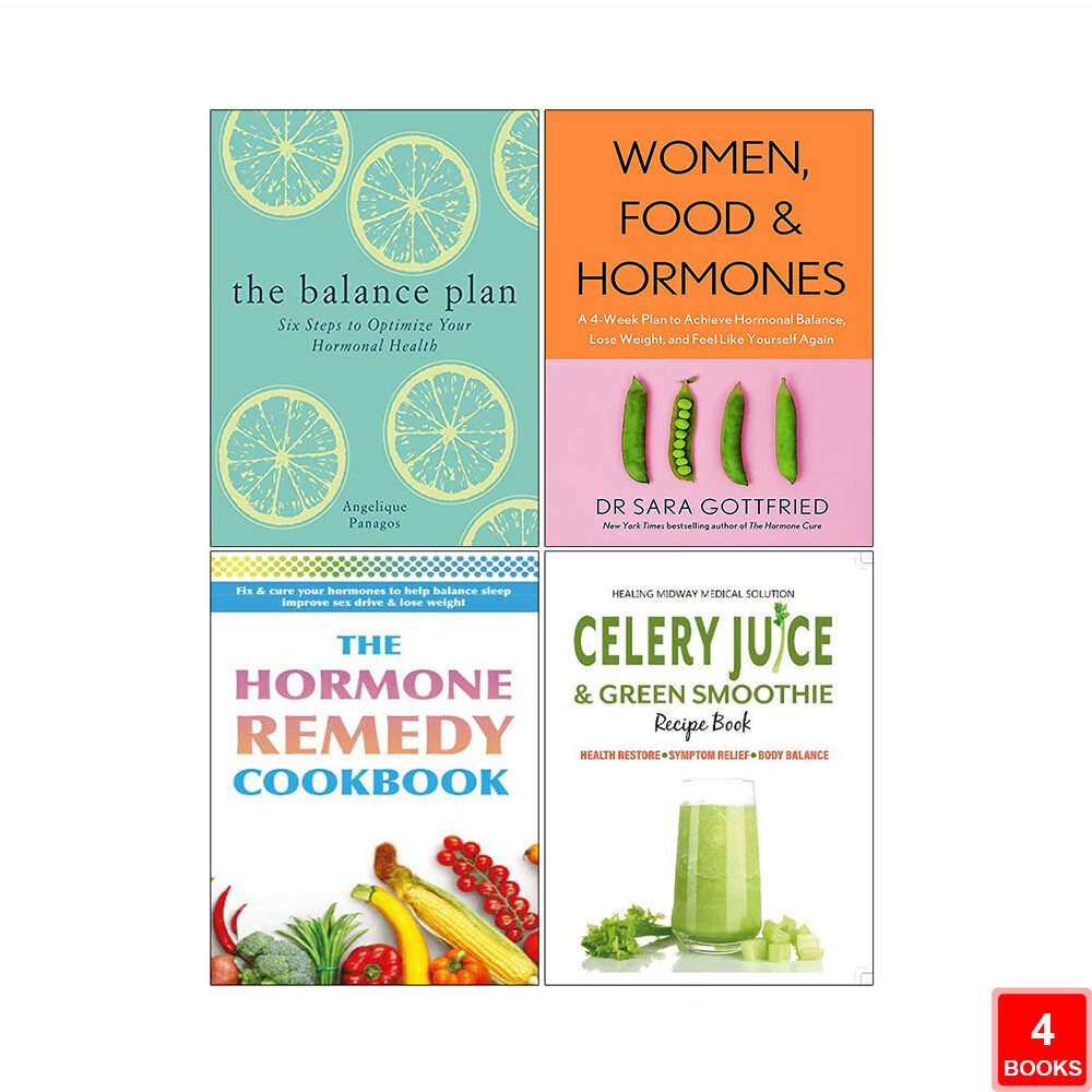 The Balance Plan, Women, Food, Hormone Remedy Cookbook, Celery Juice 4 Books Set