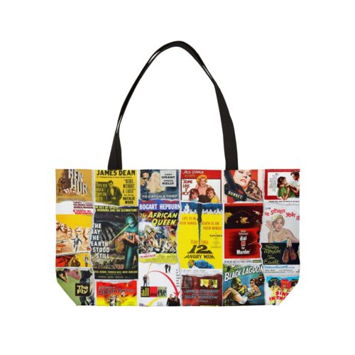 50s Movies Weekender Tote Bag, Sunset Blvd., Some Like It Hot, The Fly, Ben Hur - Picture 1 of 9
