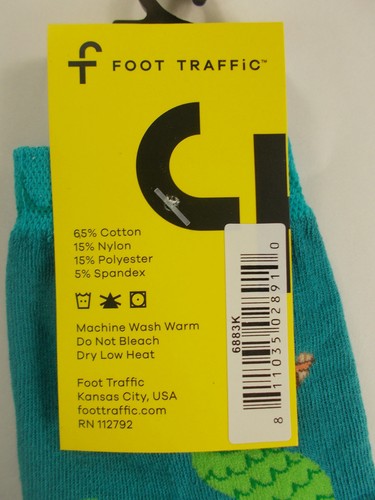 NWT Foot Traffic Kid's Casual Socks MERMAID - Picture 3 of 3