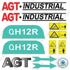AGT Industrial QH12R Decal Kit Mini Excavator - 7 YEAR OUTDOOR 3M VINYL!
