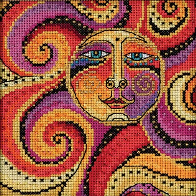 Celestial Sun Beaded Cross Stitch Kit Mill Hill 2018 Laurel Burch LB141812