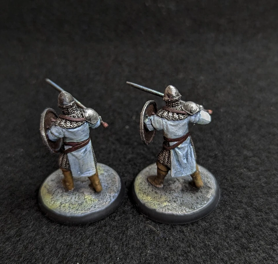 Miniaturas profesionales pintadas de caballeros humanos guardias de la ciudad Dnd mazmorras y dragones RPG Foto 3 de 4