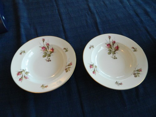 ROSENTHAL CHINA CONTINENTAL "PETAL LANE" (2) 8 1/2" RIMMED SOUP BOWL 8-1 - 第 1/8 張圖片