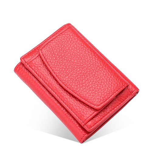Women's PU Leather Anti-Credit Card Fraud Small Purse Folding Clutch Mini Wallet - Picture 17 of 33