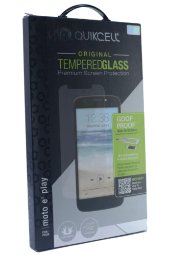 Quikcell Original Vidrio Templado Premium Protección Pantalla para Motorola Moto e5 Foto 3 de 4