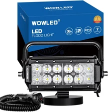 WFPOWER 36W LED Work Light Magnetic Base Mount Portable LED Light Flood for Car 