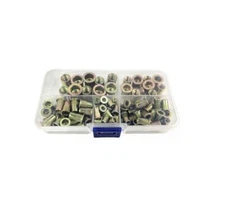 100 Mixed Pack Threaded Metric Steel Rivet Nut Inserts M4 M5M6 M8 Each 25pcs ...