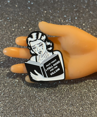 Plot Twist: I Fell Hard for the Villain Enamel Pin | Perfect for Smut Book Lover