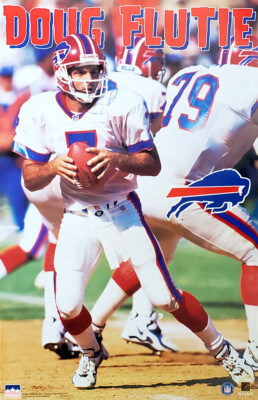 Doug Flutie ACTION Buffalo Bills 1998 Vintage Starline NFL 22x34