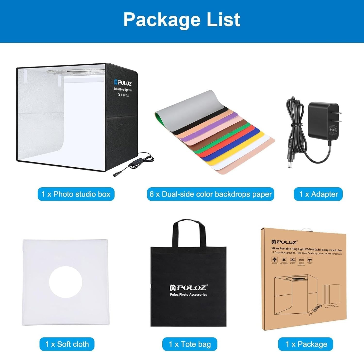 20x20 Inch Professional Light Box Photography Kit