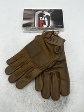 TAG TACTICAL ASSAULT GEAR FR Combat Gloves Padded Coyote Brown Large Goatskin