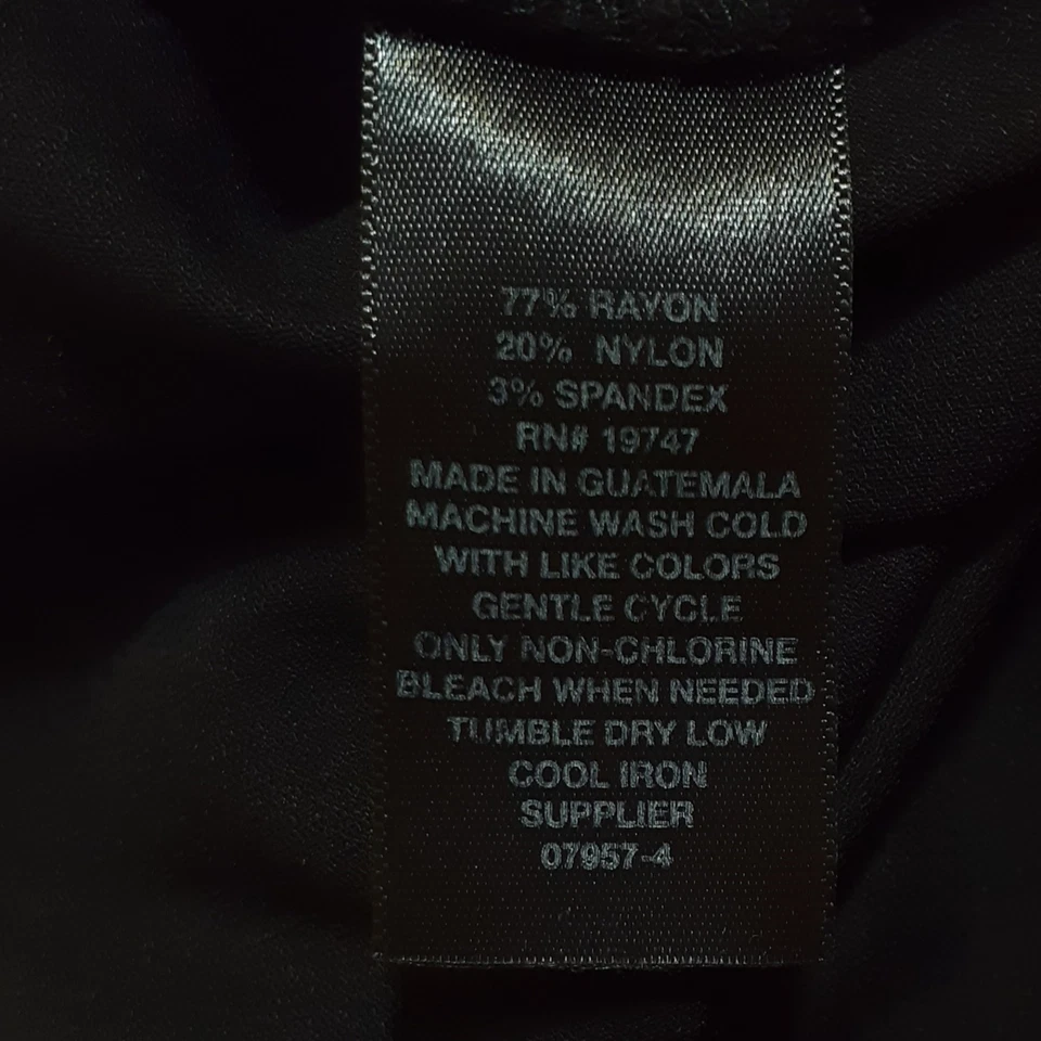 Pantalones Worthington 6 negros para mujer ajustados elásticos [levantamiento = entrepierna 10,5i = cintura 28i = 28i] Foto 4 de 4