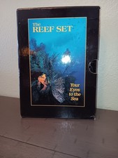 THE REEF SET 3 BOOK SET REEF CREATURE FISH CORAL YOUR EYES TO THE SEA (WORN BOX)