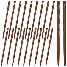 20 PCS 7 Inch Brown Retro Wooden Hair Sticks Bamboo Hair Chopsticks Chinese