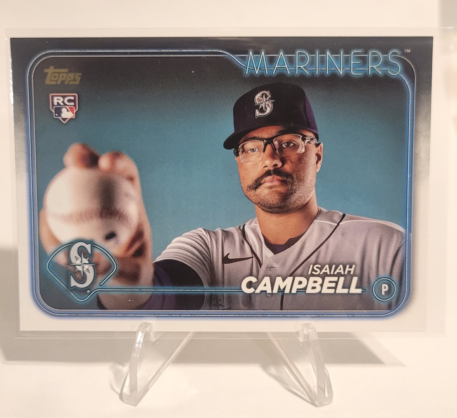 2024 Topps Series 1 Isaiah Campbell RC Golden Mirror SSP Image Variation #58