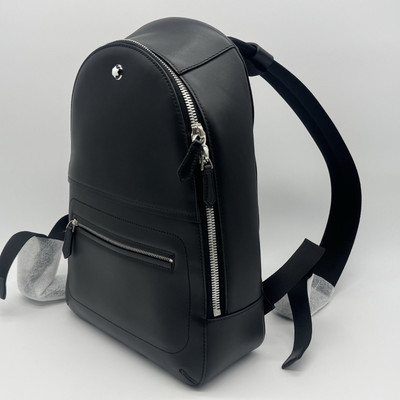 MONTBLANC MEISTERSTUCK BLACK LEATHER SOFT MINI BACKPACK NEW 100