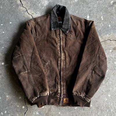 Carhartt J14 DKB faded brown Santa fe work wear jacket