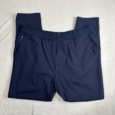 FourLaps Equip Pants Blue Men's XL Recycled Fabric Drawstring 36'' Waist