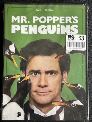 Mr. Popper's Penguins [DVD, 2017] New/Sealed ~ Jim Carrey | B2G1FREE