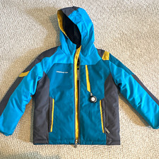 Obermeyer I-Grow Hooded Colorblock Winter Ski Jacket Size 8 Zip