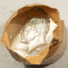 1964 KENNEDY HALF DOLLAR, 20 COIN ROLL, 90% SILVER COINS, $10 FACE VALUE SILVER
