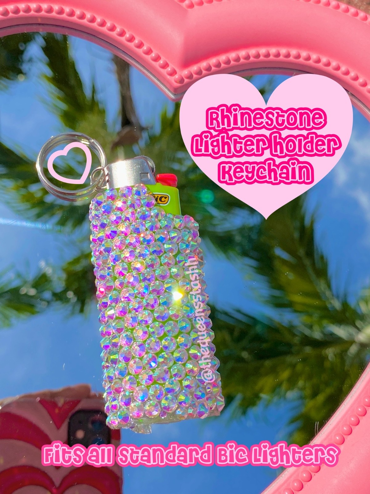 Case Keychain Handmade Resin Fits Standard Bic Size
