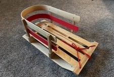 Paricon B40 Pull Sleigh Wood Sled Ages 18 Months To 4 Years Old