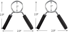 Barbell Clamps Dumbbell Spring Clip Circlip Collars 1 Inch Weight Bars Clips ...