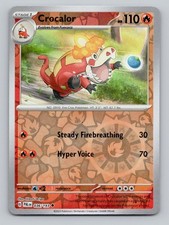 Crocalor 036/193 Uncommon Paldea Evolved Pokemon Reverse Holo Near Mint