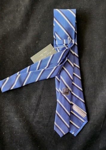 CREMIEUX SIGNATURE LIMITED EDITION COLLECTION TIE HAND MADE IN ITALY BLUE-NWT - Picture 5 of 6