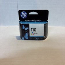 HP 110 TriColor Genuine OEM Ink Cartridge Date 3-2013 Sealed Warranty Photosmart