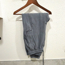 YoungLA Men&rsquo;s Gray Fleece Jogger Sweatpants Size XL Drawstring Pockets