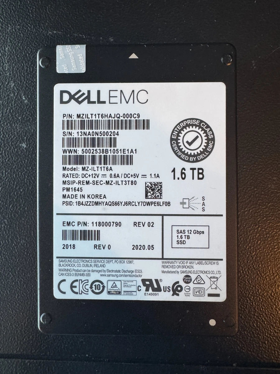 25+ SAS Solid-State Drives 1.6 TB Storage Capacity for sale