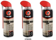 (3 pack) 3-IN-ONE Professional Garage Door Lubricant Smart Straw Sprays, 11 oz