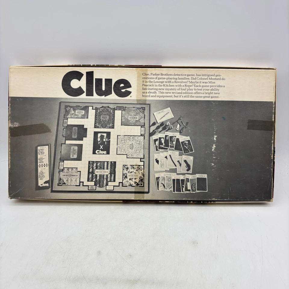 Juego de mesa clásico detective Parker Brothers 1972 vintage pista completa Foto 2 de 4