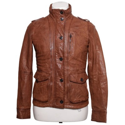 Campus, Lederjacke, Herren, Größe: S, Braun, Baumwolle/Leder/Polyester #hxP