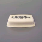 Vintage Pyrex Covered Butter Dish In Old Town Blue