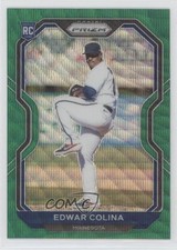 2021 Panini Prizm Green Wave Prizm Edwar Colina #51 0d4b